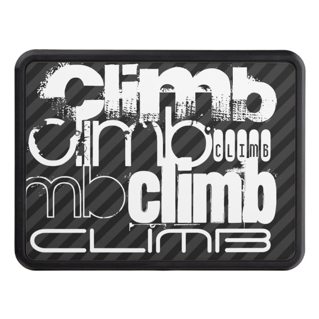 Klipp; Svart och Mörk Grått Rand Dragkroksskydd (Framsidan)