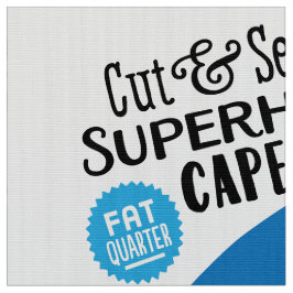 Klipp & sy Superheroudd - roligt DIY - blått kasta Tyg