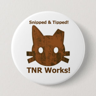 Klipp & tippade TNR knäppas Knapp