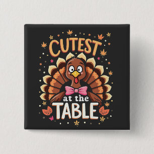 Klipp Turkiet på den Bord-funniga Thanksgivingen Knapp
