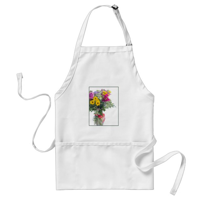 Klipp ut blommans Bouquet Förkläde (Framsidan)