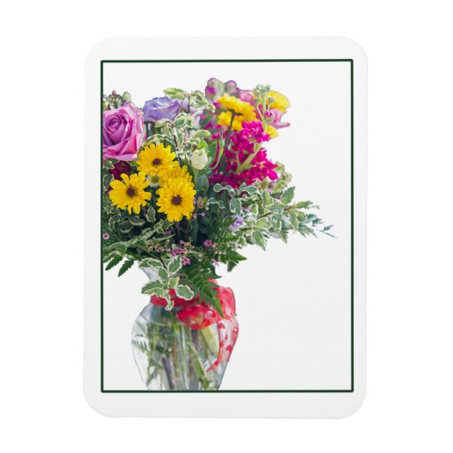 Klipp ut blommans Bouquet Magnet (Vertikal)