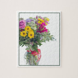 Klipp ut blommans Bouquet Pussel