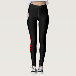 Klipp ut den redigerbara Personligen Boll Baskebal Leggings