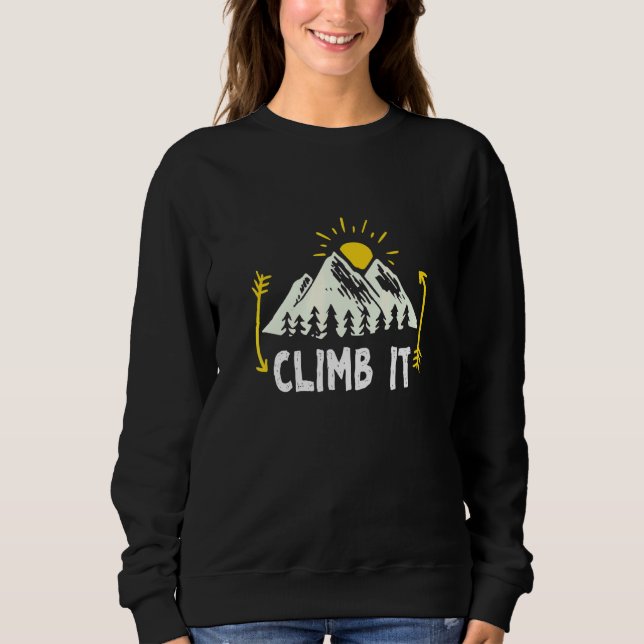 Klipp ut det Sten, klättring Bouldering Mountainer T Shirt (Framsida)