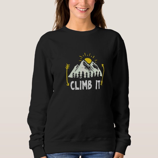 Klipp ut det Sten, klättring Bouldering Mountainer T Shirt (Framsida)