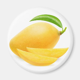 Klipp ut gult mango magnet