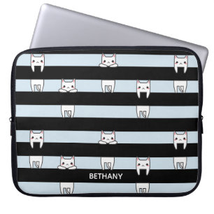 Klipp ut kattor på strimlad Personlig Laptop Fodral