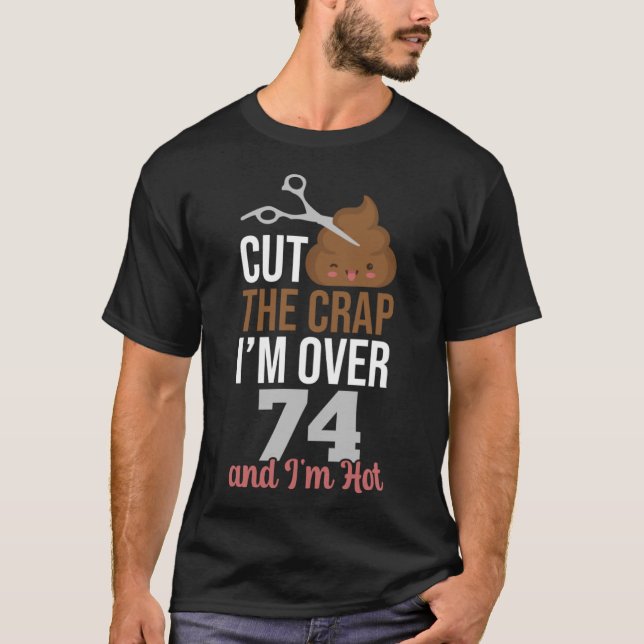 Klipp ut kranen jag är över 74 t shirt (Framsida)