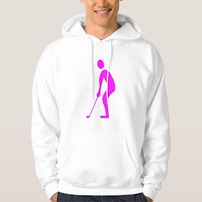Klipp ut - Magenta Tröja Med Luva (Framsida)
