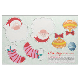 Klipp ut och visa julprydnader - DIY plush Tyg