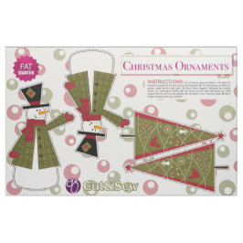 Klipp ut och visa julprydnader - DIY plush Tyg