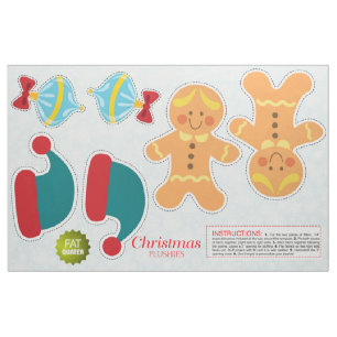 Klipp ut och visa julprydnader II - DIY plush Tyg