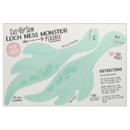 Klipp ut och visa Loch Ness Monster Fabric - Rolig Tyg