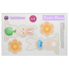 Klipp ut och visa Påskhare - enkelt DIY-projekt Tyg