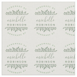 Klipp ut och visa | Sage Grönt botaniskt handgjort Tyg