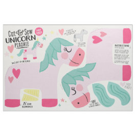 Klipp ut och visa Unicorn Fabric - Roligt DIY plus Tyg