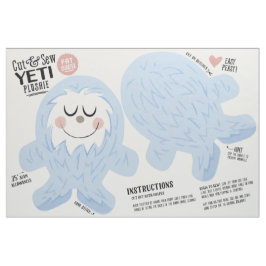 Klipp ut och visa Yeti Fabric - Roligt DIY plush Tyg