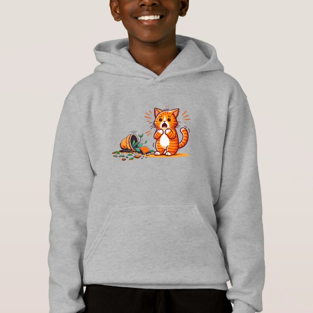 Klipp ut Orange - katt T Shirt (Framsida)