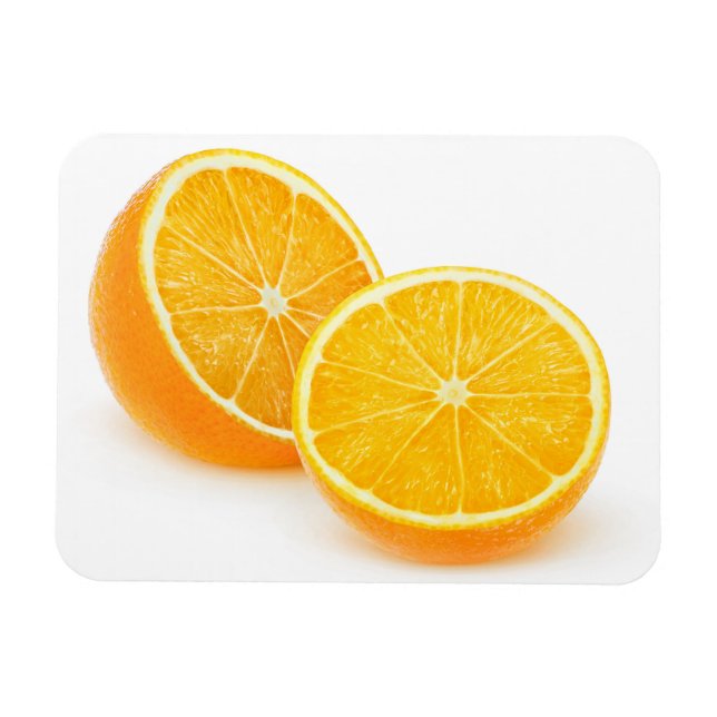 Klipp ut orange magnet (Horisontell)