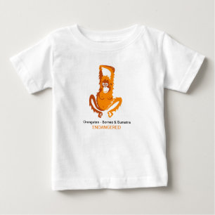 Klipp ut - ORANGUTAN - Djurgrafik med fara T Shirt