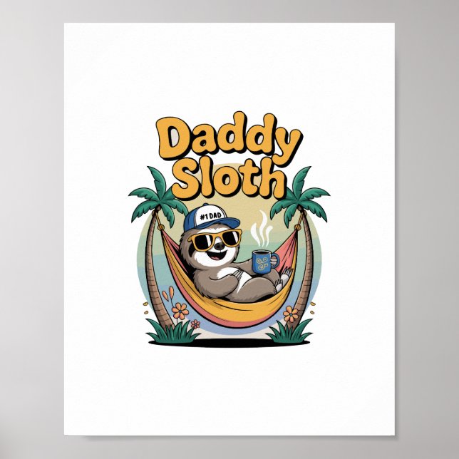 Klipp ut pappa Sloth Far Poster (Framsidan)