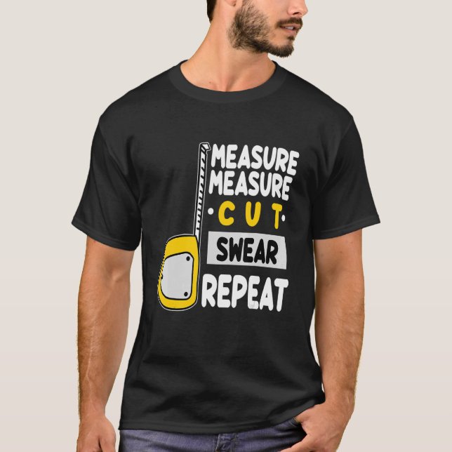 Klipp ut repetera träd worki för träarbetare t shirt (Framsida)