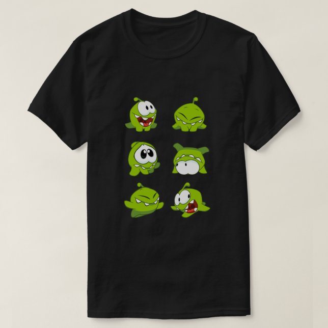Klipp ut Rope - Om Nom Pack 2 T Shirt (Design framsida)