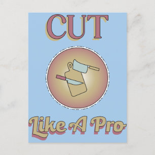 Klipp ut som ett Pro-kokande tema Vykort