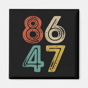 Klipp Vintage 80s Stil 8647 antitrump Magnet
