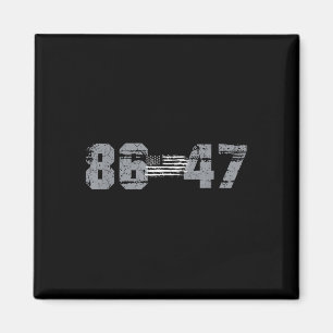 Klipp Vintage 80s Stil 86 47 antitrump 8647_1 Magnet