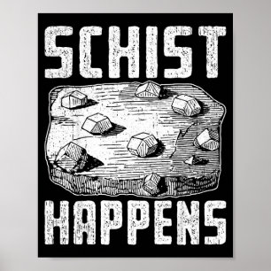 Klippa vetenskap pun design för geologi nördar  poster