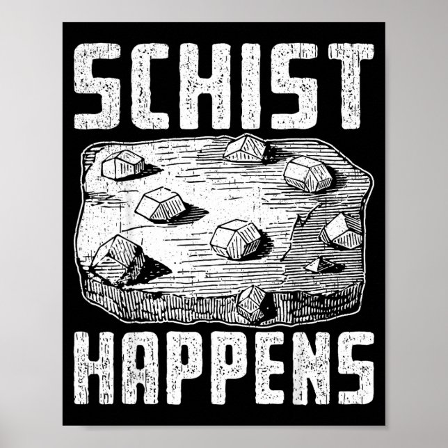 Klippa vetenskap pun design för geologi nördar  poster (Framsidan)