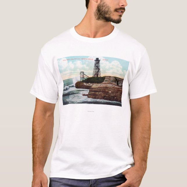 Klippadrev beskådar av den motoriska vinka t shirt (Framsida)