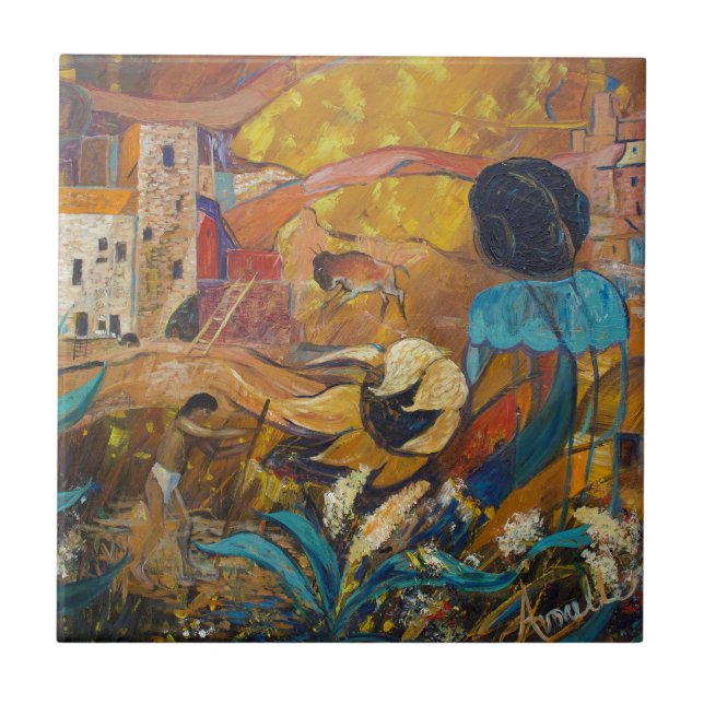 Klippainvånare Kakelplatta (Framsidan)