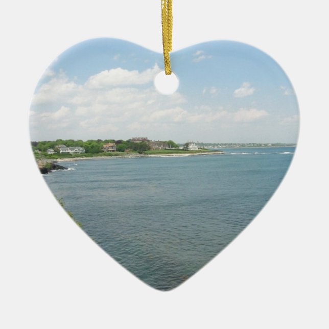 Klippan går Newport Rhode - ön Julgransprydnad Keramik (Framsidan)