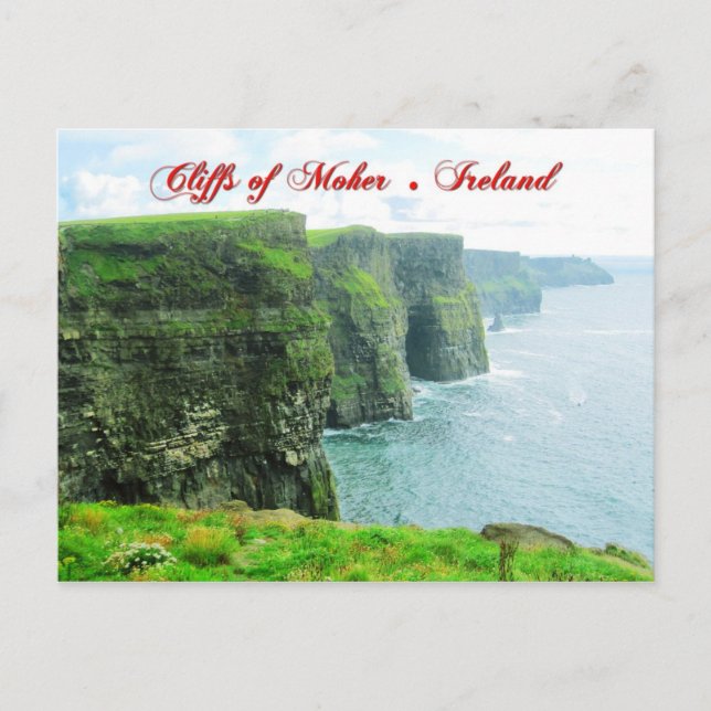 Klippan Moher, County Clare, Irland Vykort (Framsida)