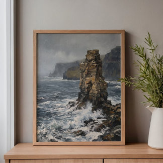 Klippan Moher Havsstackens Ensamhet Canvastryck