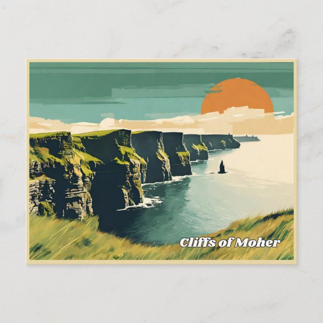Klippan Moher, Irland Vykort (Framsida)