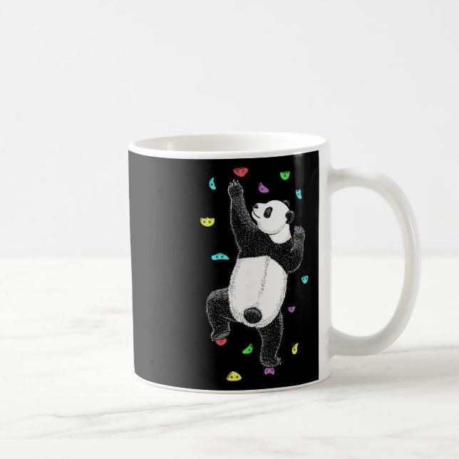 Klippare inomhus vägg klättring Panda Björn Rolig Kaffemugg (Höger)