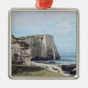 Klipparna vid Etretat efter stormen 1870 Julgransprydnad Metall