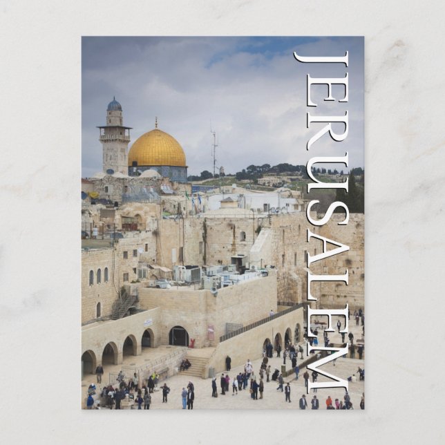 Klippdomen | Västra murens torg, Jerusalem Vykort (Framsida)