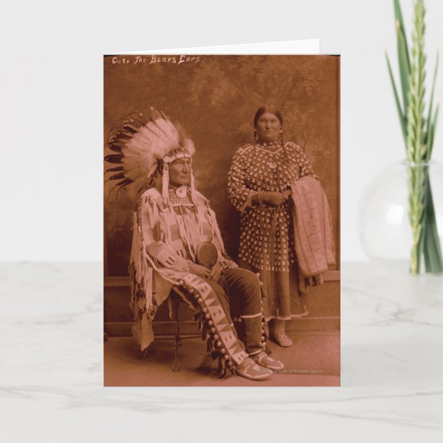 Klipper björn öron och frun - kråka kort (Framsida)