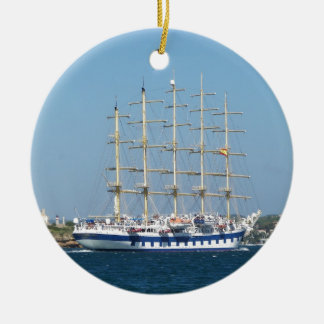 Klipper ut Royalet Tall Frakt Julgransprydnad Keramik