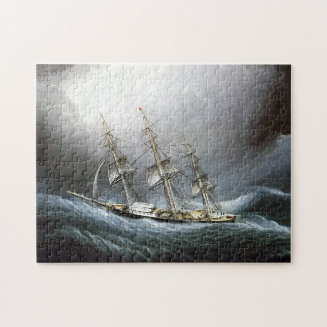 Klipperskepp Cape Horn James Edward Buttersworth Pussel (Horisontell)