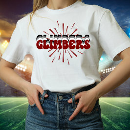 Klipperskiktad Groovy Font Starburst Tshirt T Shirt
