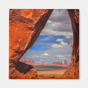 Klippfönster till Monument Valley, AZ Magnet