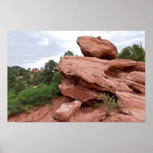 Klippformation i Garden of the Gods Poster