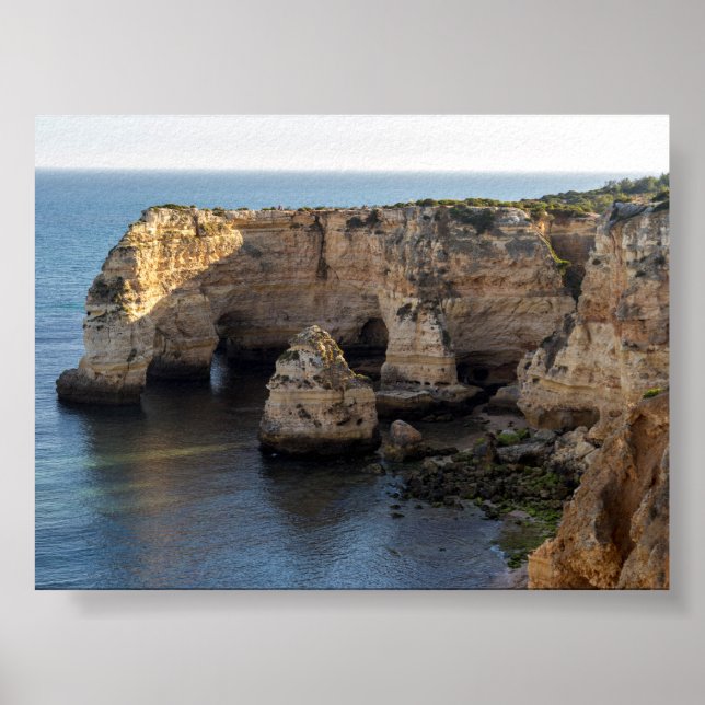 Klippformationer i Algarve Poster (Framsidan)