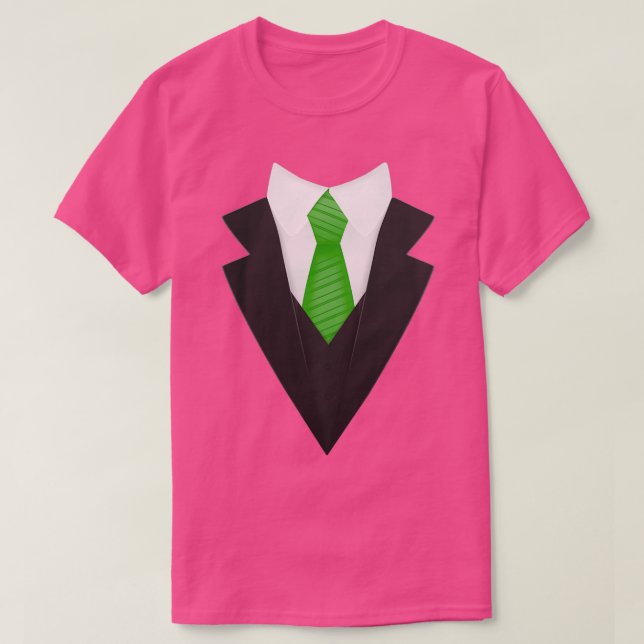 Klipphalsduk formella kläder i syragrön t shirt (Design framsida)